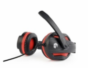 Gembird Herní sluchátka s mikrofonem GHS-03 Gaming, černo-červená