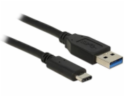 USB kabel Delock USB 3.1 AM- USB TYPE-C GEN 2 (10GB / S) ČERNÝ 1M (83870)