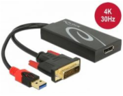 Delock - Nástroj pro převod videa - DVI - DisplayPort - černá - maloobchod
