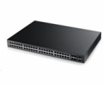 Zyxel GS1920-48HPV2 52-port Gigabit WebManaged PoE Switch, 48x gigabit RJ45, 4x gigabit RJ45/SFP, 2x SFP, 375W pro PoE
