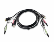 ATEN 1.8M USB HDMI KVM Cable with Audio