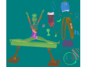 Barbie gymnastka herní set