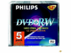 1x5 Philips DVD+RW 4,7GB 4x JC