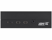 Joy-IT Hliníkové pouzdro pro Raspberry Pi 4 B (černé)