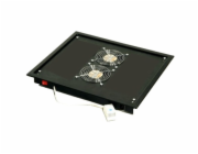TRITON Ventilační jednotka horní (spodní), 2 ventilátory-230V/30W, termostat, šedá