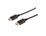 Digitus Assmann AK-340100-150-S Digitus Připojovací kabel DisplayPort, DP M/M, 15,0 m, s blokováním Full HD 1080p, bl