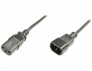 Digitus Prodlužovací napájecí kabel, C14 - C13 M / F, 5,0 m, H05VV-F3G 1,0qmm, sw