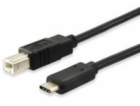 Equip kabel USB-C – USB-B USB 1 m černý (12888207)