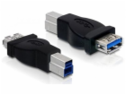 Delock USB adaptér USB - USB-B černý (65179)