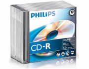 1x10 Philips CD-R 80Min 700MB 52x SL