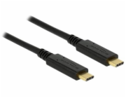 Delock - USB kabel - 24 pin USB-C (M) do 24 pin USB-C (M) - USB 2.0 - 5 A - 3 m - černá
