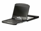 Aten 1U Ultra Short Depth Single Rail WideScreen LCD Cons...