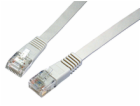 Solarix Patch kabel plochý CAT6 UTP LSOH 1m šedý non-snag...