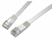 Solarix Patch kabel plochý CAT6 UTP LSOH 1m šedý non-snag-proof C6-111GY-1MB