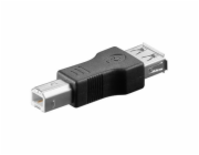 PremiumCord USB redukce A-B, Female/Male