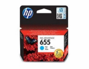 HP 655 Cyan Ink Cart, CZ110AE (600 pages)