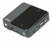 Aten CS782DP ATEN KVM switch CS782DP, 2-Port USB DisplayPort KVM Switch4K UHD Supported , audio