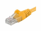 PremiumCord Patch kabel UTP RJ45-RJ45 CAT6 0.25m žlutá