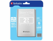 VERBATIM Store'n'Go 2TB Silver (53189)