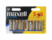 Baterie AA (R6) alkalická MAXELL 10ks / blistr