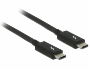 Delock - Kabel Thunderbolt - USB-C (M) do USB-C (M) - USB 3.1 Gen 1 / Thunderbolt 3 / DisplayPort 1.2a - 20 V - 5 A - 1.5 m - podporuje 4K - černá
