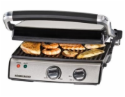 Rommelsbacher Kontaktgrill KG 2020 (edelstahl/schwarz, 2.000 Watt)