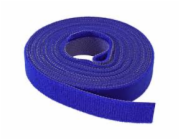 Vazací páska na suchý zip, 16 mm, 4 m, modrá