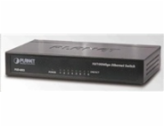 Planet FSD-803 switch 8x10/100Base-TX, 10", kov, desktop, fanless