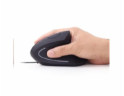 Gembird MUS-ERGO-01 GEMBIRD vertikální optická myš, drátová, černá