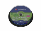 1x10 Verbatim CD-RW 80 / 700MB 10x Speed, Spindel