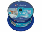 1x50 Verbatim CD-R 80 / 700MB 52x Speed wide printable ge...