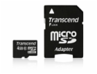 Transcend MicroSD karta SDHC 4GB + Adapter / Class 10