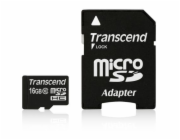 Transcend microSDHC 16GB Class 10 + SD-adapter