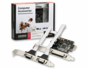 PCI-Express adapter AXAGON PCEA-PS - 3 konektory  