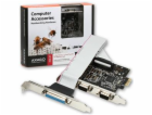 AXAGO,  PCEA-SP, PCI express karta, 2x RS232, 1x LPT, Ful...