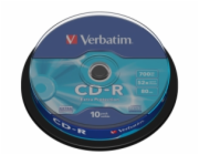 VERBATIM CD-R(10-Pack)Spindle/EP/DL/52x/700MB