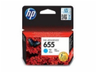 HP 655 Cyan Ink Cart, CZ110AE (600 pages)