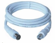 PREMIUMCORD TV kabel anténní propojovací 10m (koaxiální, M/F, 75 Ohm)