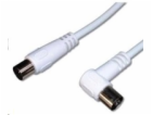 PREMIUMCORD TV kabel anténní propojovací 2m, konektor 90°...
