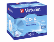 1x10 Verbatim CD-R 90 / 800MB JC 48x Speed, ExtraProtection