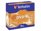 1x5 Verbatim DVD-R 4,7GB 16x Speed, Jewel Case