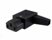 PREMIUMCORD Konektor napájecí 230V na kabel (samice, IEC C14), úhlový