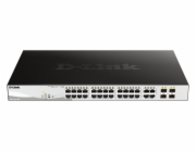 D-Link DGS-1210-28P D-Link DGS-1210-28P L2/L3 Smart+ PoE switch, 24x GbE PoE+, 4x RJ45/SFP, PoE 193W
