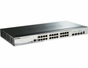 D-Link DGS-1510-28P D-Link DGS-1510-28P 28-Port Gigabit Stackable SmartPro PoE Switch including 2 SFP ports and 2 x 10G SFP+ ports- 24 x 1
