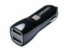 CONNECT IT PREMIUM nabíječka do auta 2xUSB 3.1A +1A, černá