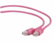 GEMBIRD kabel patchcord Cat5e UTP 3m, růžový