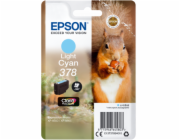 Epson 378 - 4.8 ml - světle azurová - originální - blistr - inkoustová cartridge - pro Expression Home XP-8605, XP-8606; Expression Photo XP-8500, XP-8505, XP-8700