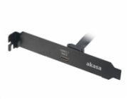 AKASA adaptér MB interní, USB 3.1, PCI závorka s Type-C konektorem, 50 cm bracket