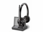 Poly Savi 8220 UC/Stereo/ANC/DECT/Bezdrát/MS/Stand/Černá