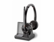 Poly Savi 8220 UC/Stereo/ANC/DECT/Bezdrát/MS/Stand/Černá